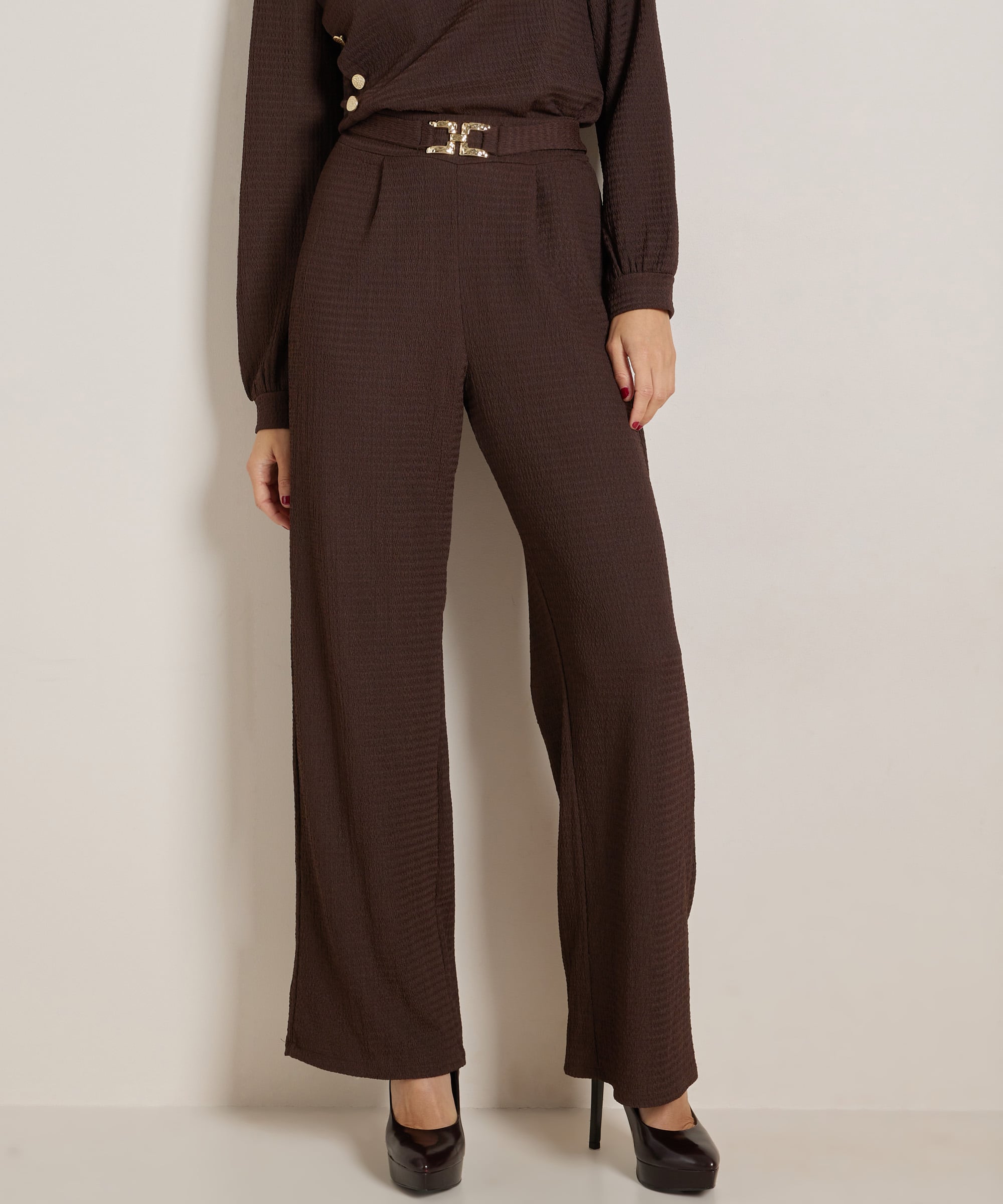 wide fit broek ceintuur