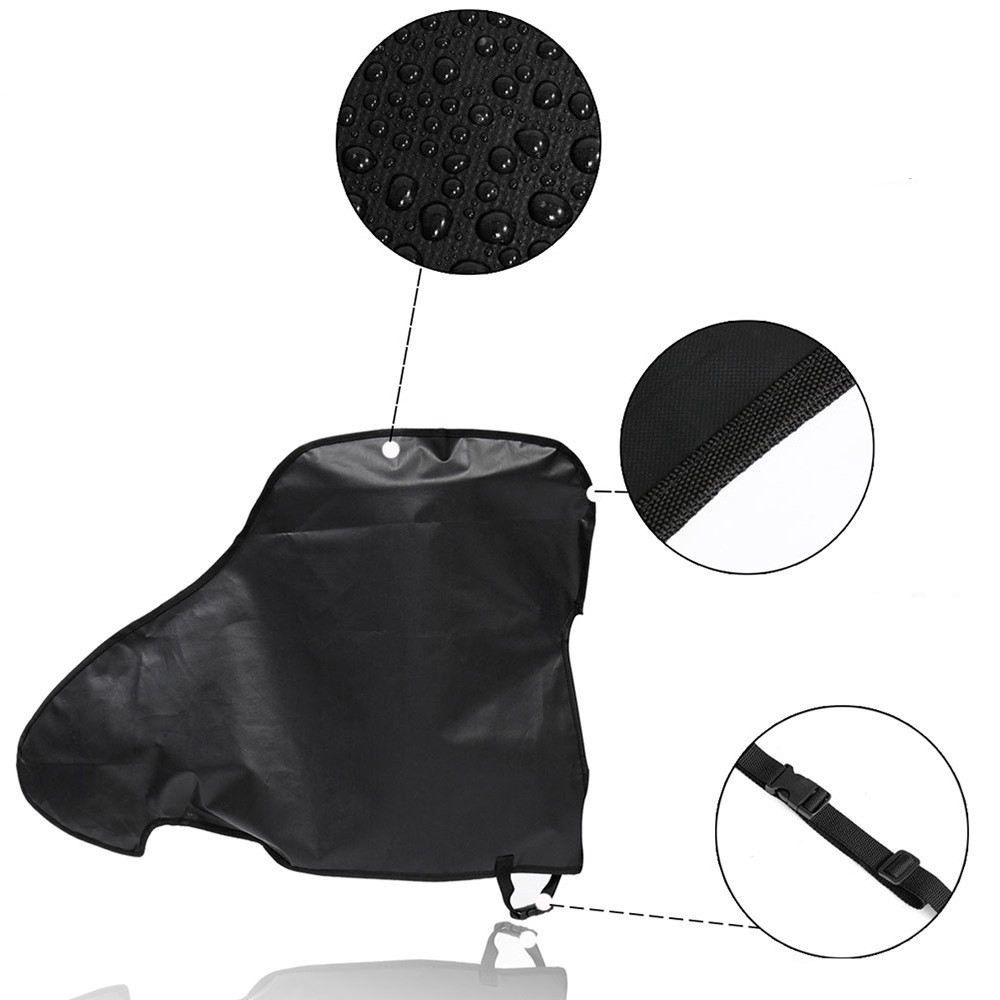 (90x62cm) Deichselhaube Anhängerkupplung Abdeckung Wasserdichte Abdeckplane UV-Schutz / Regenschutz / Winterfest - Schwarz