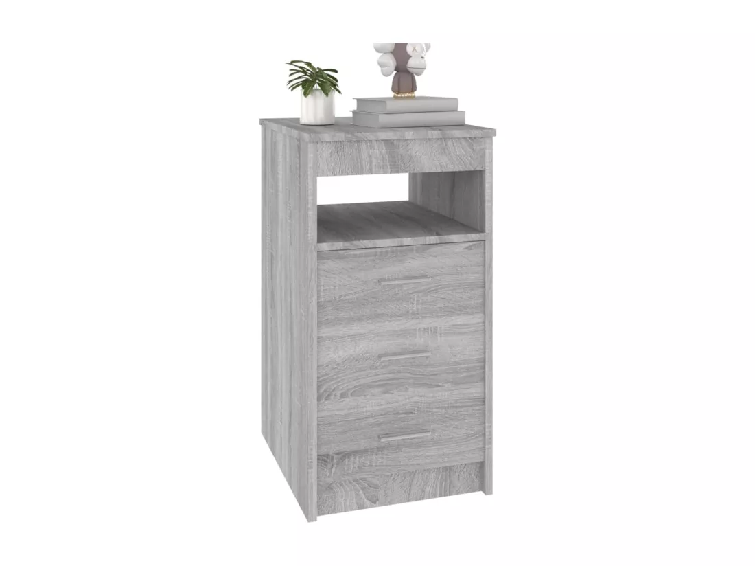 Armoire à tiroirs Sonoma gris 40x50x76 cm Bois d'ingénierie