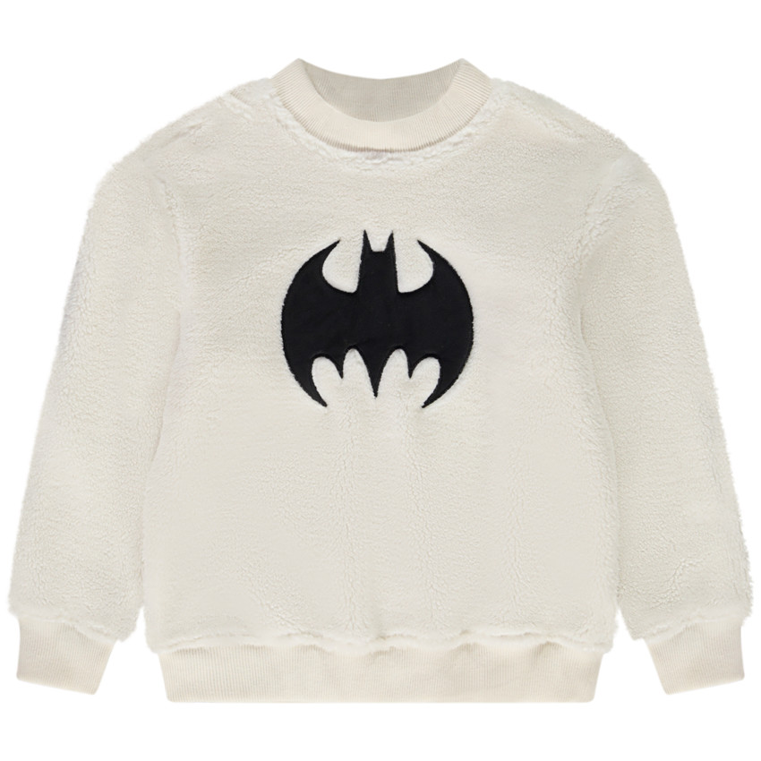 Sweat en sherpa avec patch Batman Warner pour garçon