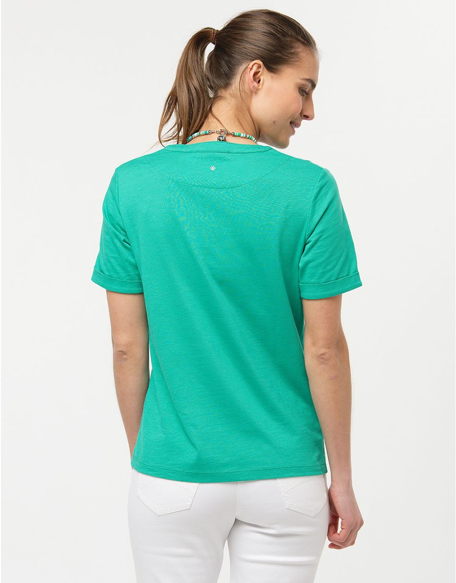 T-shirt coton modal vert