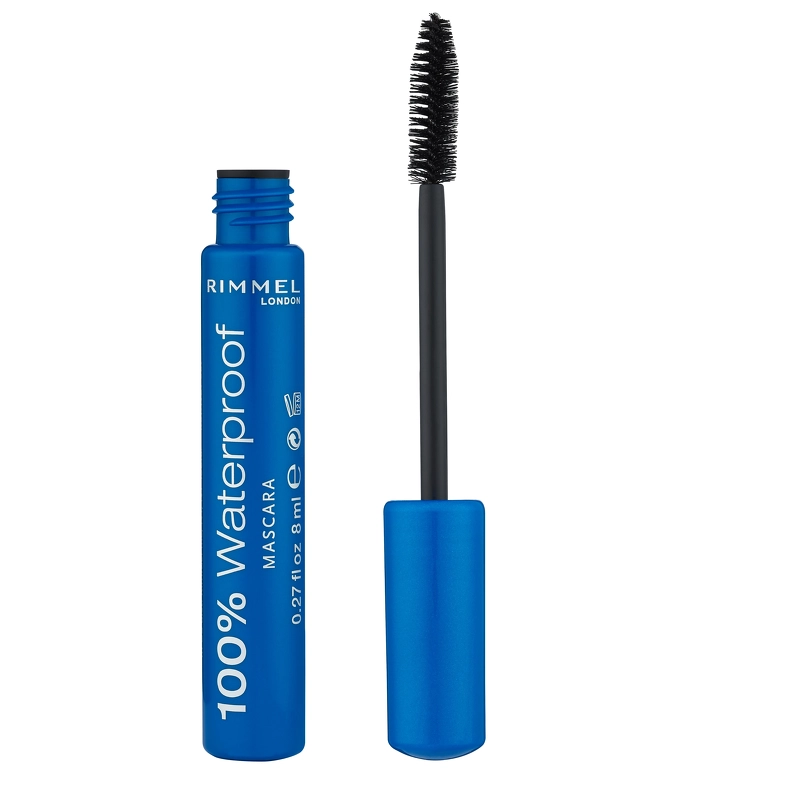 RIMMEL 100% Waterproof Mascara 8 ml - 001 Black Black
