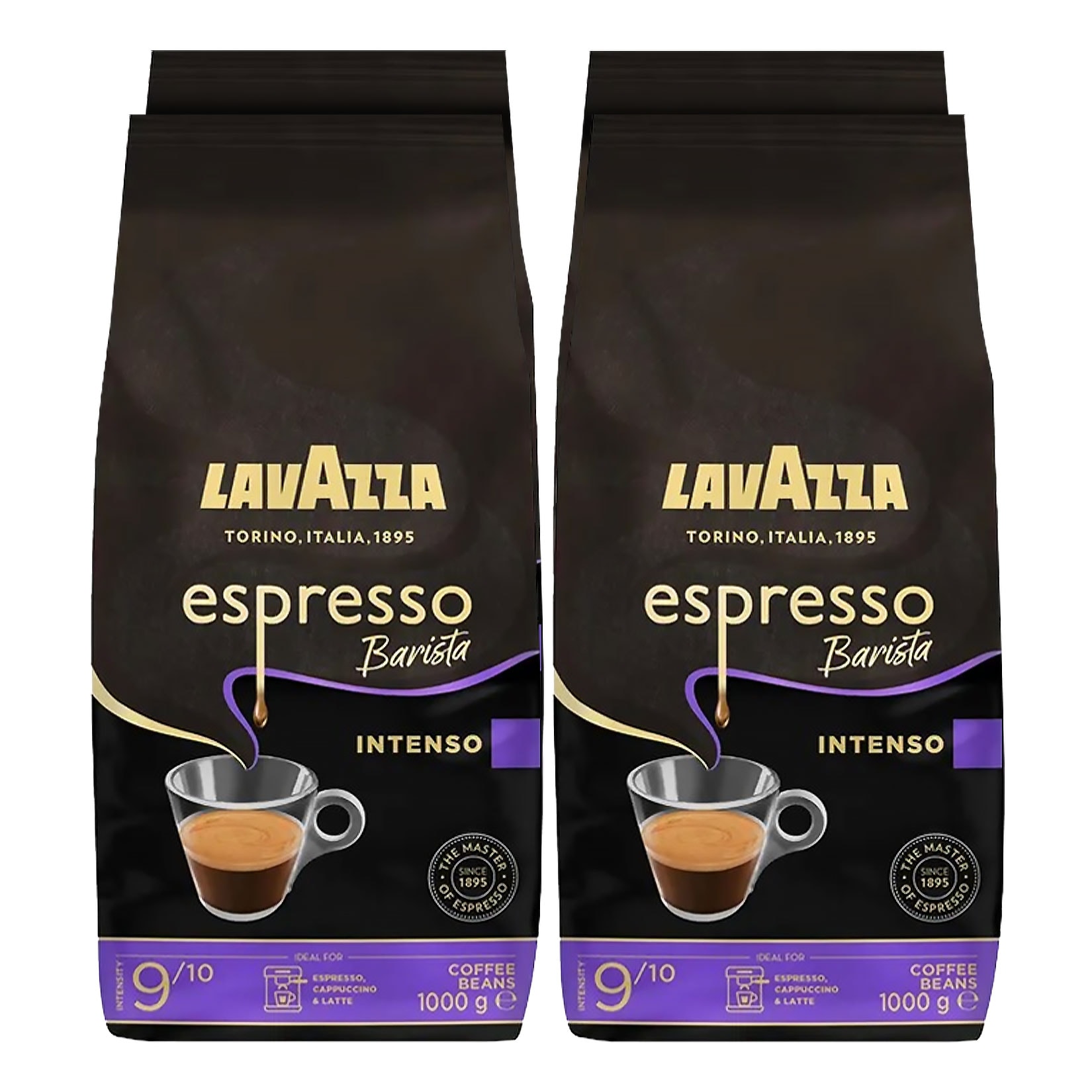 Lavazza Espresso Barista Intenso 1 kg, 4er Pack