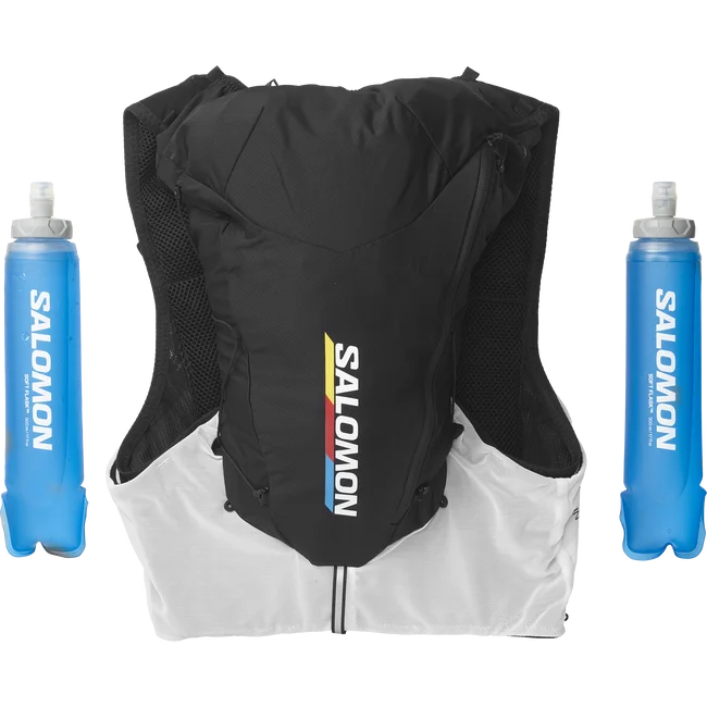 ADV SKIN 12 RACE FLAG  Laufweste mit Flasks Unisex BLACK/WHITE