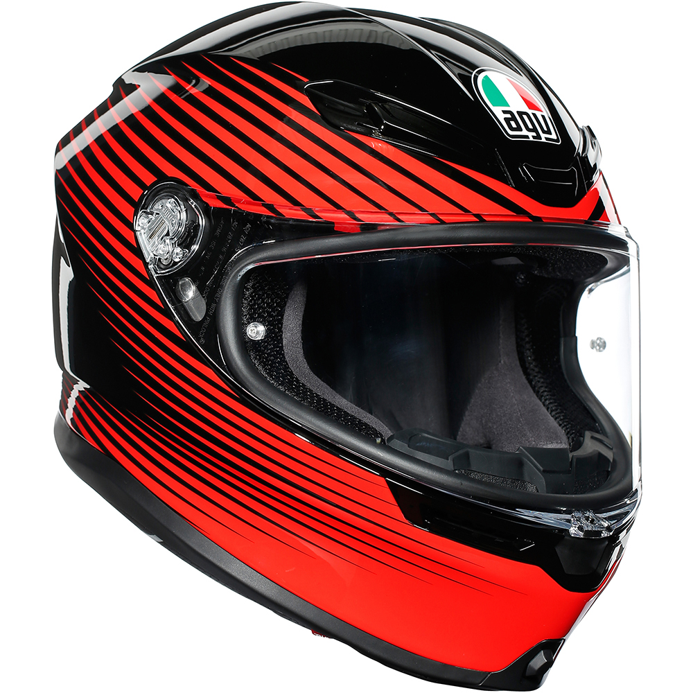 AGV - Casque K6 Rush Rouge / Noir
