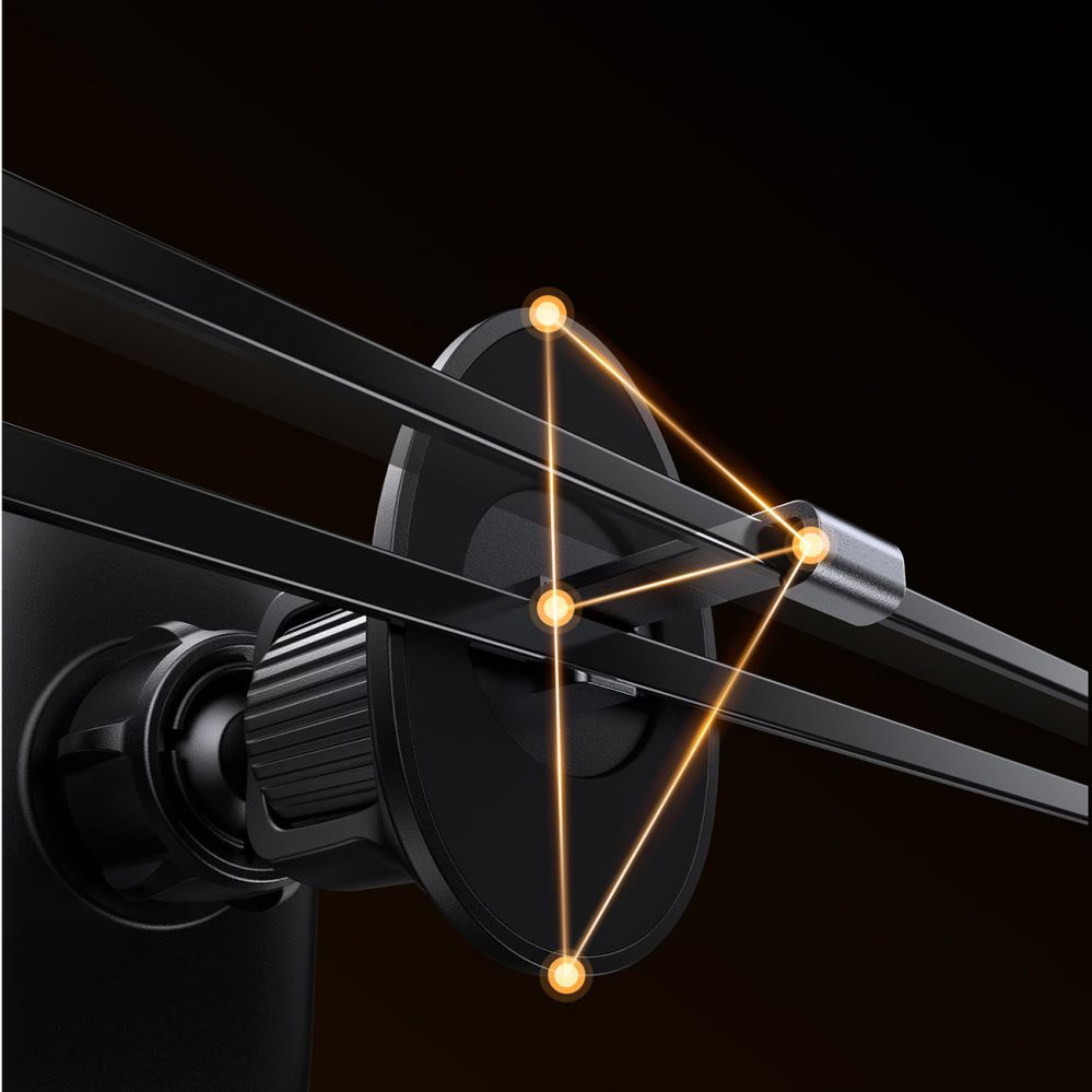 Universal Auto Smartphone Halterung Car Phone Mount für Air Frame Lüftungsgitter (JR-ZS392) - Schwarz