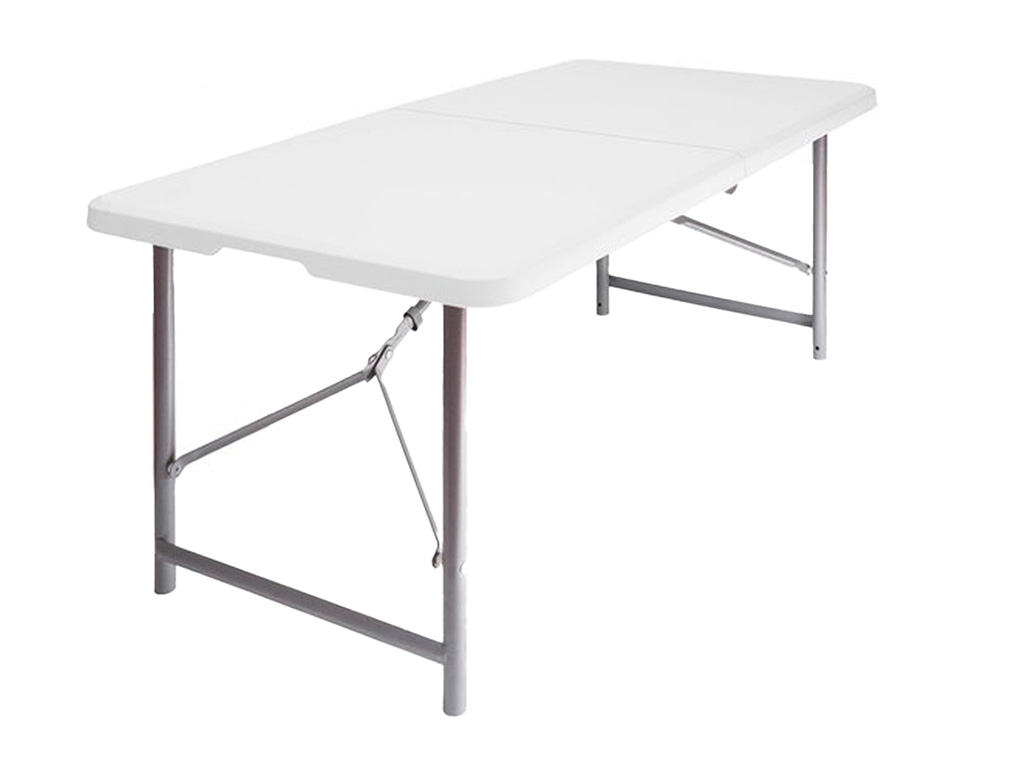 LifeGoods 180x75 cm Inklapbare tafel  - Black