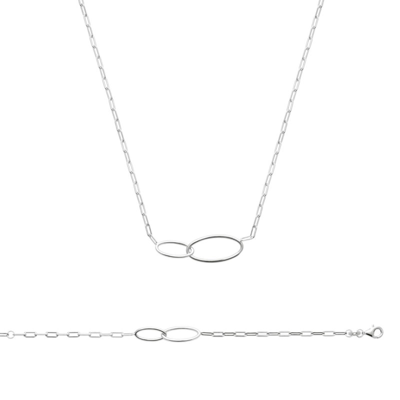 Collier Femme - Argent 925 - Longueur : 45 cm