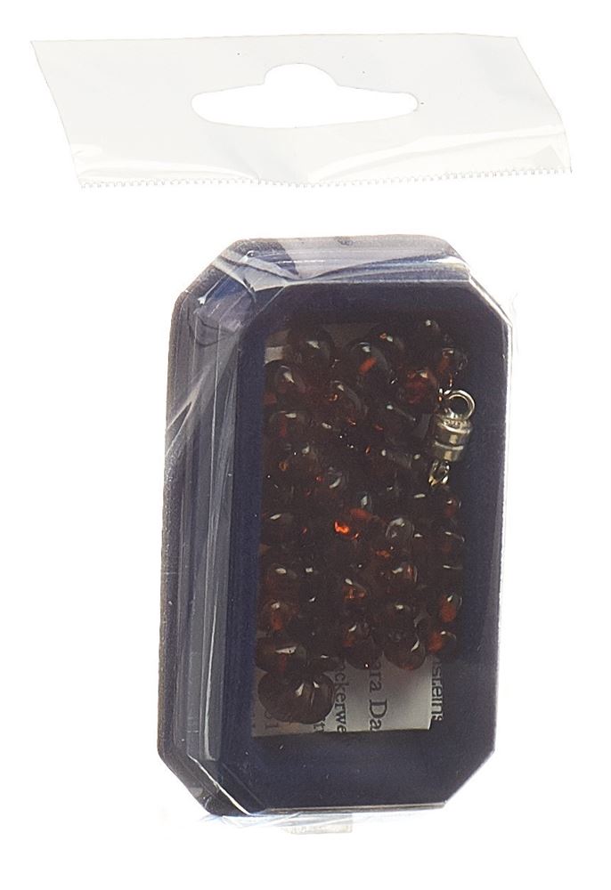 AMBERSTYLE Bernsteinkette cognac dunkel<br>1 Stück, 32cm, mit Magnetverschluss