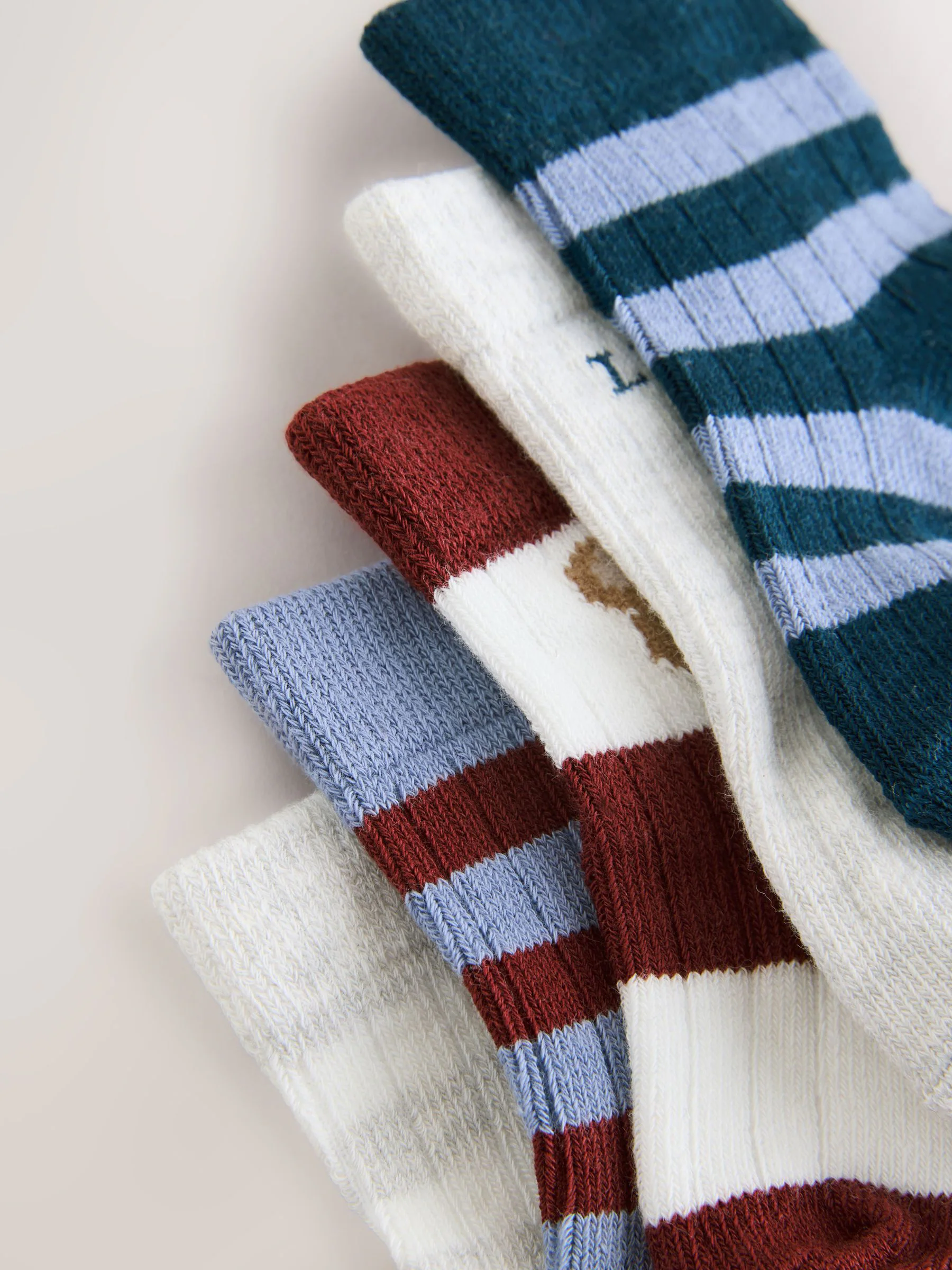 Marineblauw - Verpakking van 5 paar babysokken (0 mnd-2 jr)