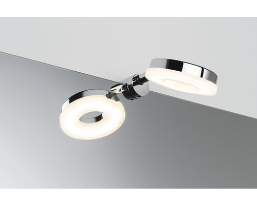 LED-spiegellamp 4W 460 lm 3000 K warm wit Becrux chroom B 93 mm