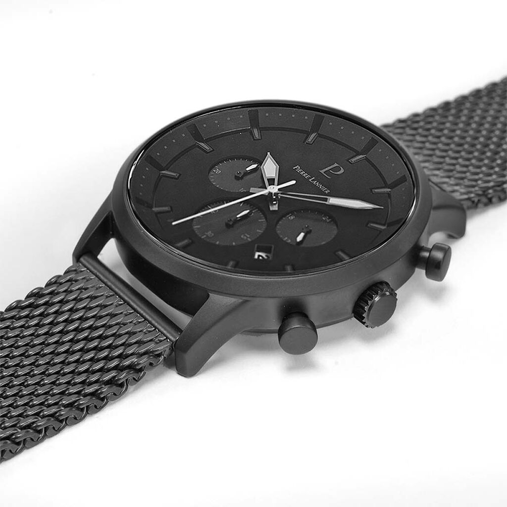 Montre Lannier Collection Absolue Acier Noir