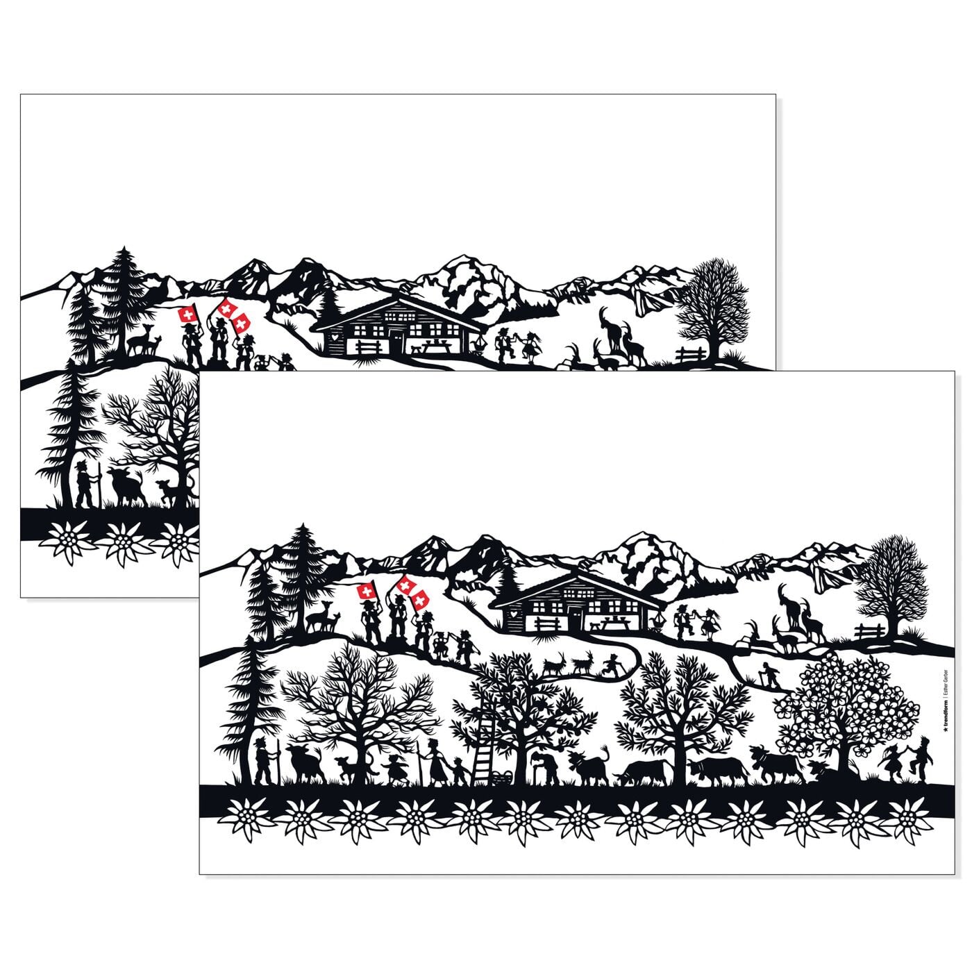Angela BrudererTischsets «Swiss Tradition», 2 Stück