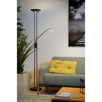Lucide CHAMPION vloerlamp dimbaar zwart