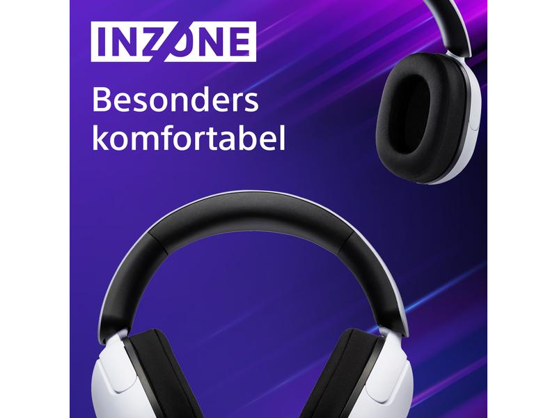 Sony Headset INZONE H3 Weiss Kabelgebundenes Gaming-Headset für die PS5 und den PC
