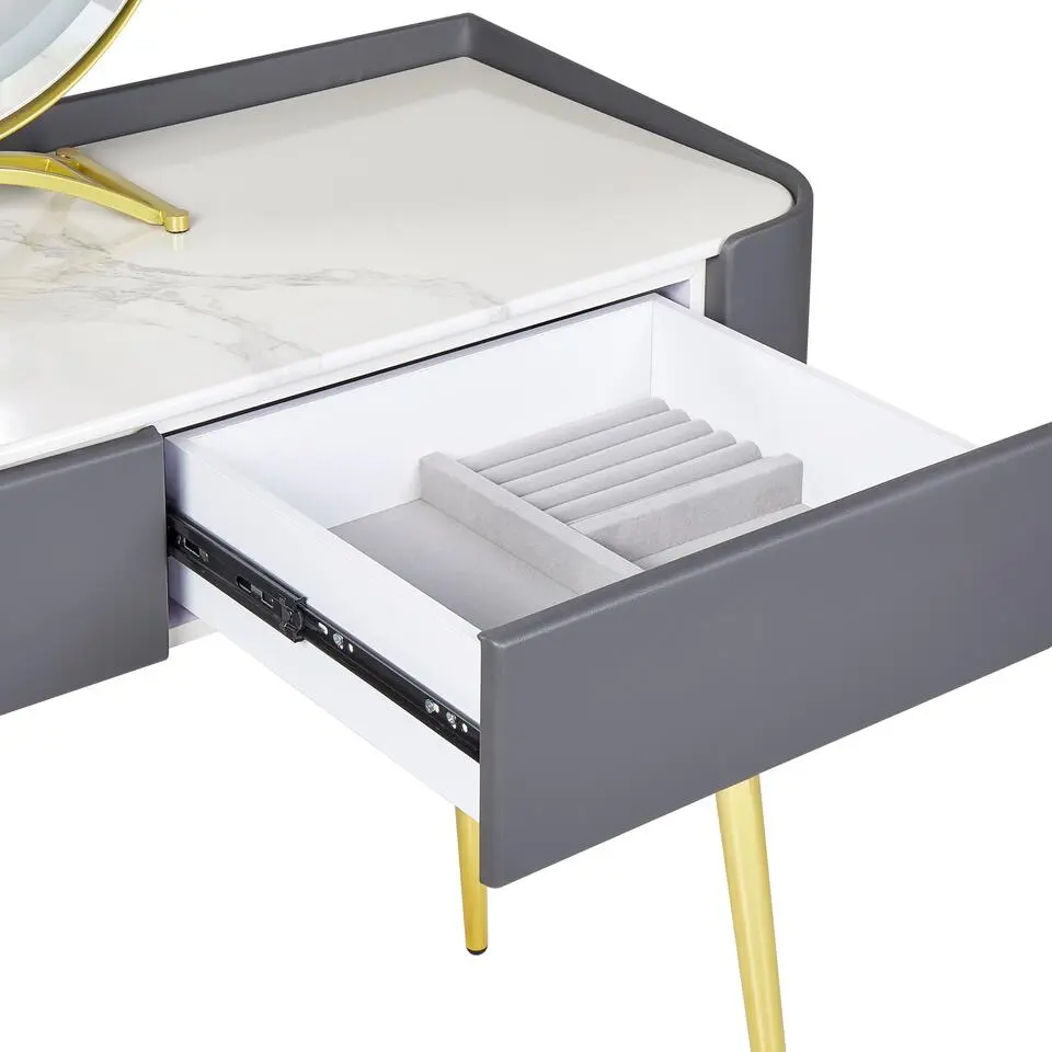 SURIN - Kaptafel - Grijs - MDF