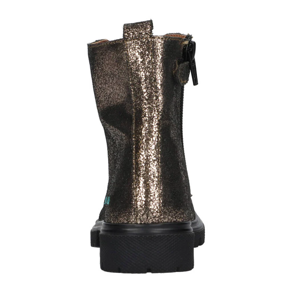 BunniesJR Saar Sterkleren veterboots met glitters brons
