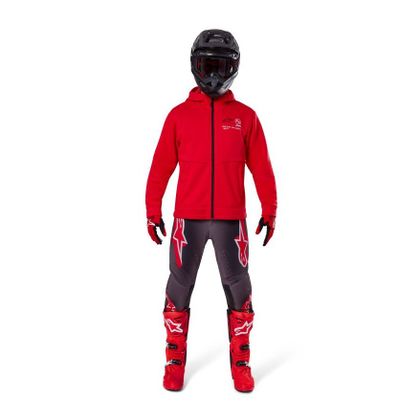 Veste Alpinestars RACER MX FLEECE - Rouge / Noir