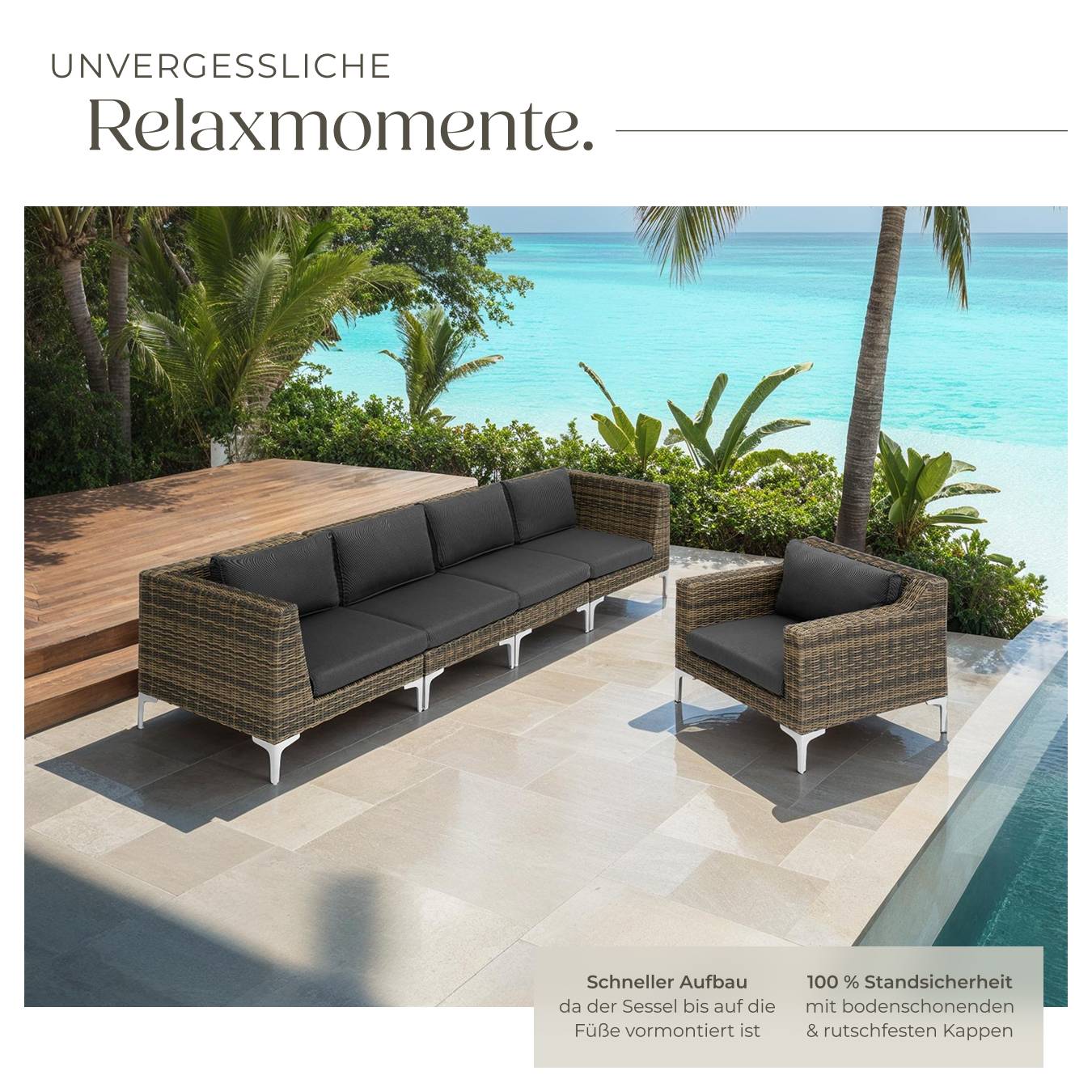 Modulares Rattanset Villanova