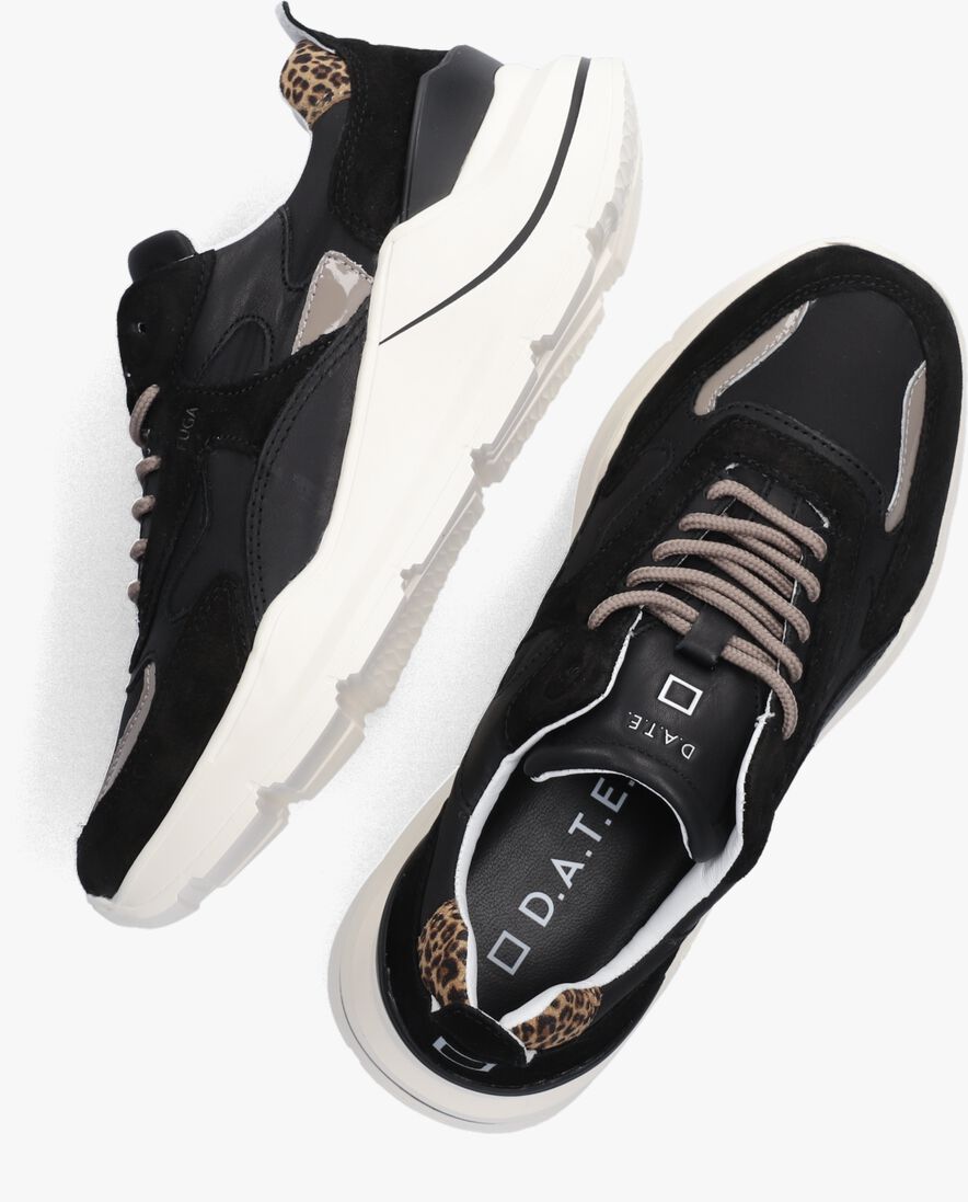 D.A.T.E zwarte d.a.t.e lage sneakers fuga dames