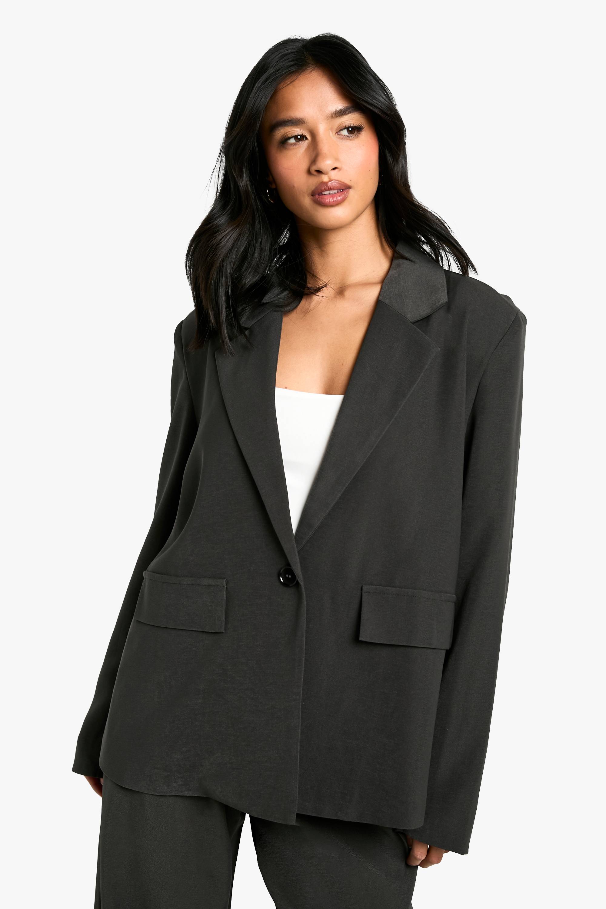 boohoo Petite Blazer Oversize