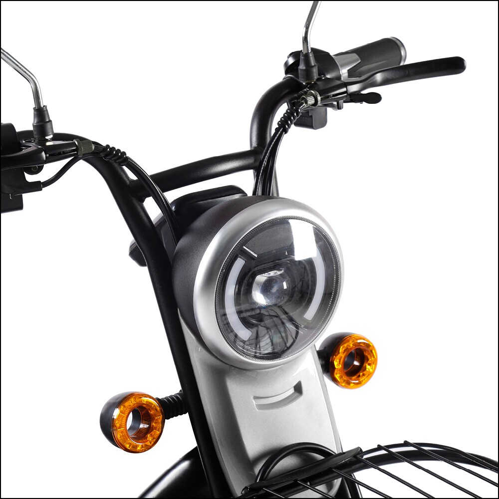 ENEWAY Elektromobil Bari - ETrike - E-Mobil - 3-Rad 6 km/h führerscheinfrei helmfrei silber