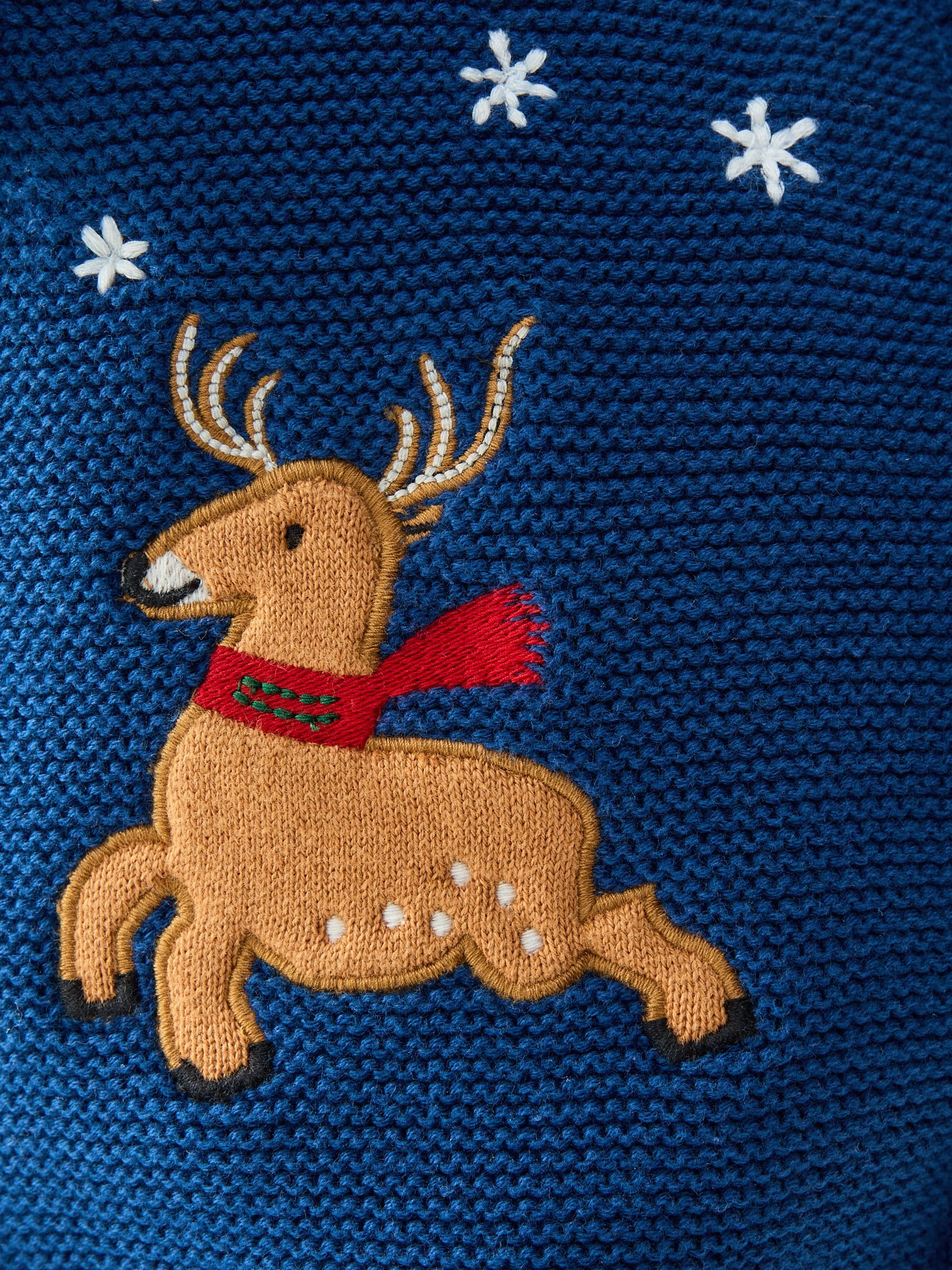 Donkerblauw - Kerstmis Vest (3mnd-7jr)