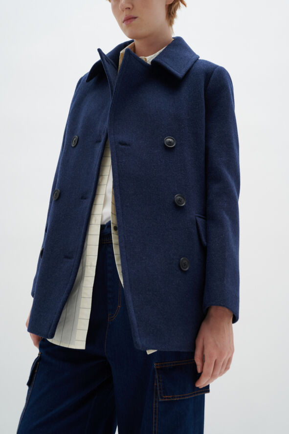 InWear PerryIW Sailor Coat Marine blue melange