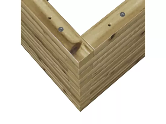 Jardinière bac lit surélevé bois marron 90 x 40 x 46 cm 02_0037979