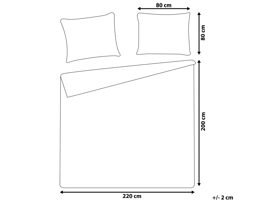 Ensemble de housses de couette HARMONRIDGE Satin de coton 200 x 220 cm Rose