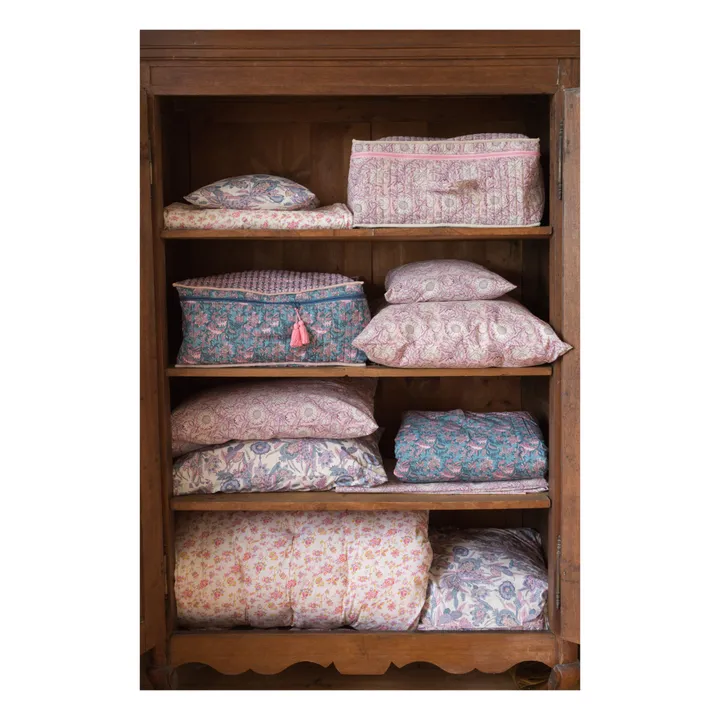 Louise Misha Sac de rangement Taty en coton bio | Bleu