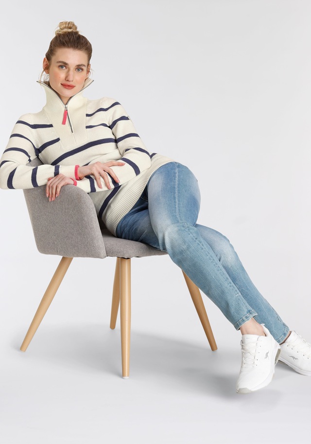 KangaROOS Troyer , mit Reissverschluss im klassischen Streifen-Design