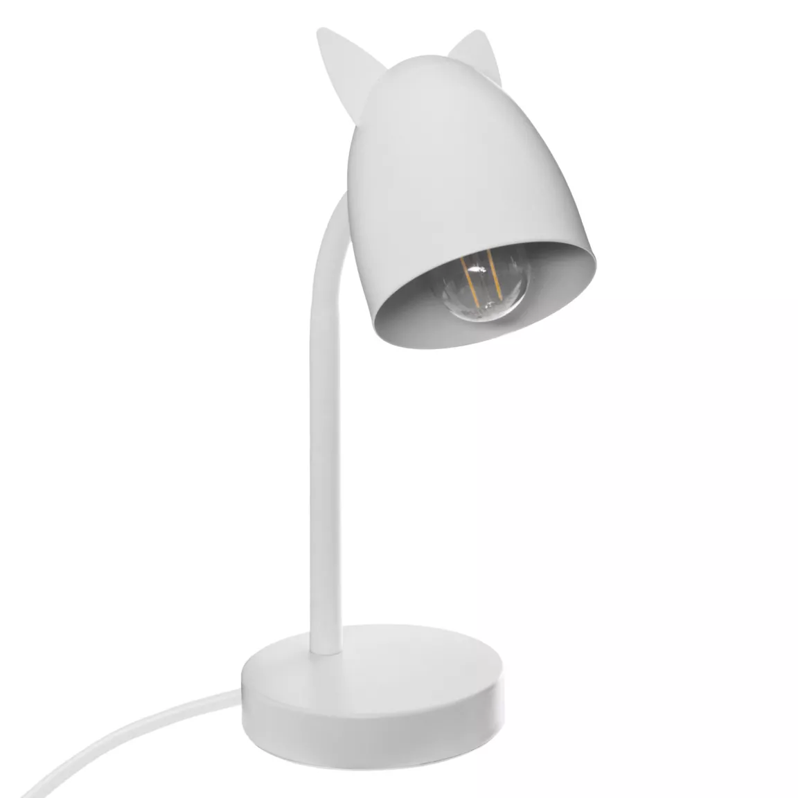 Lampe enfant à poser (H31 cm) Oreilles Blanche