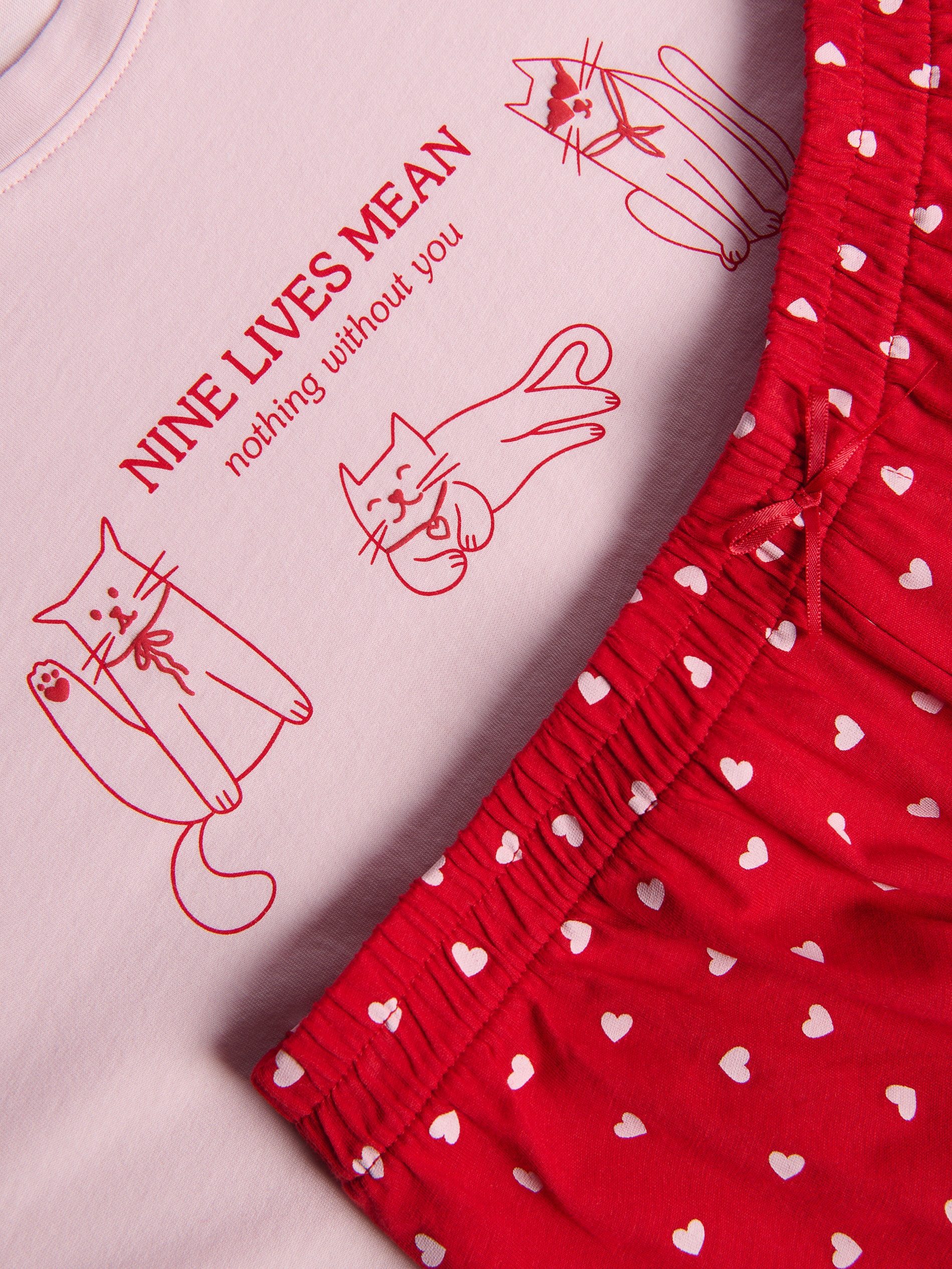 Zweiteiliges Pyjama-Set aus Baumwolle