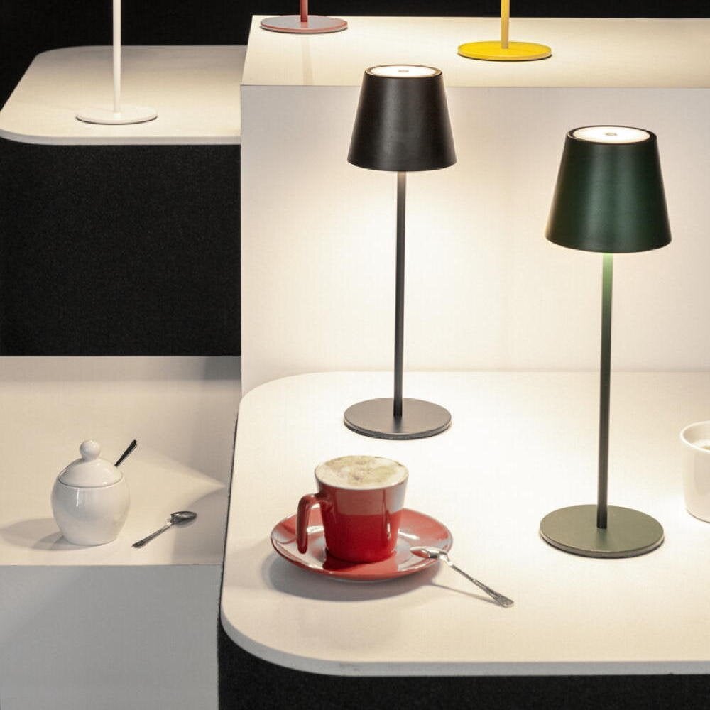 LED oplaadbare tafellamp Inita in geel 1,2W 165lm IP54
