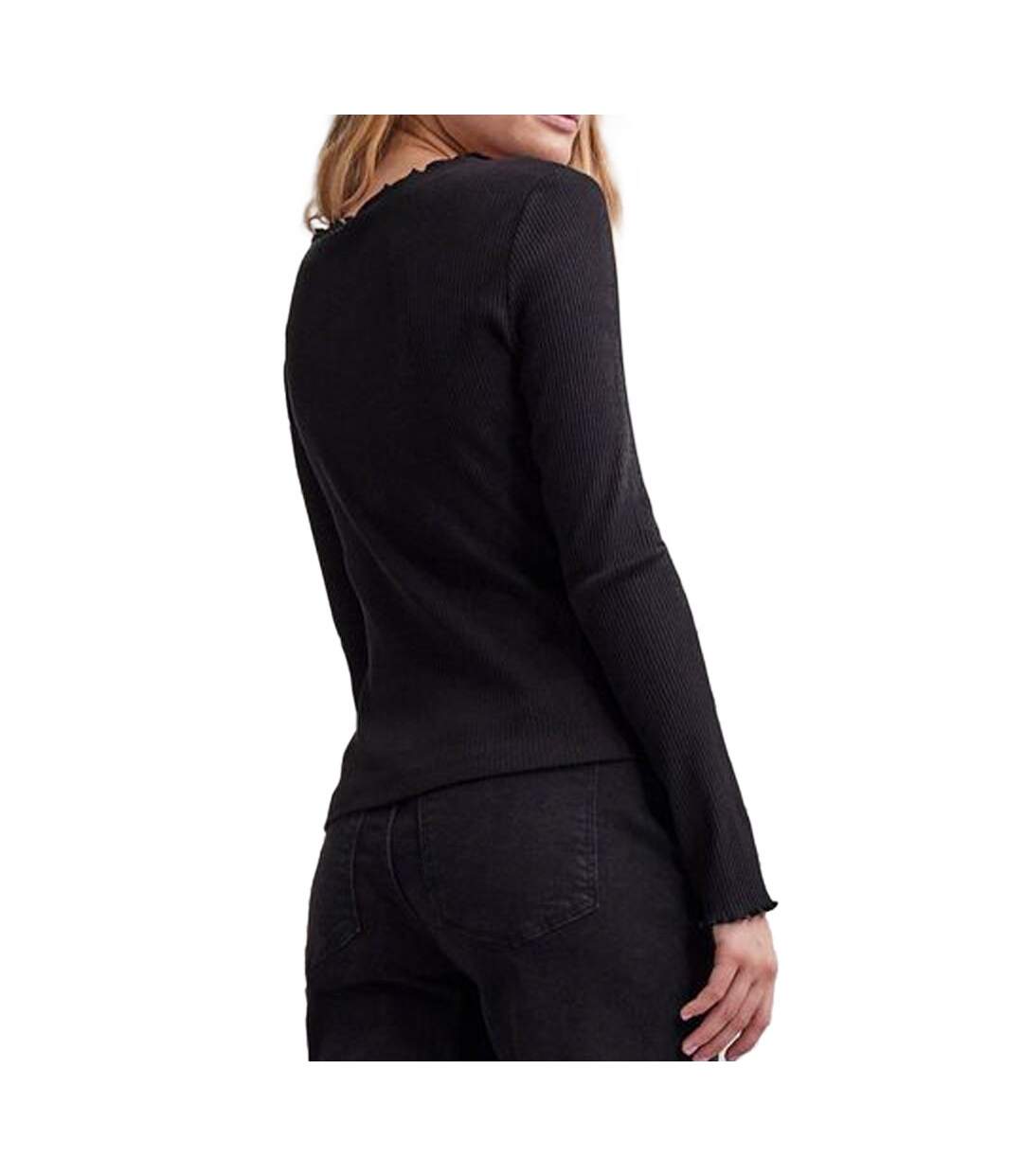 Gilet Noir Femme Pieces Nukisa
