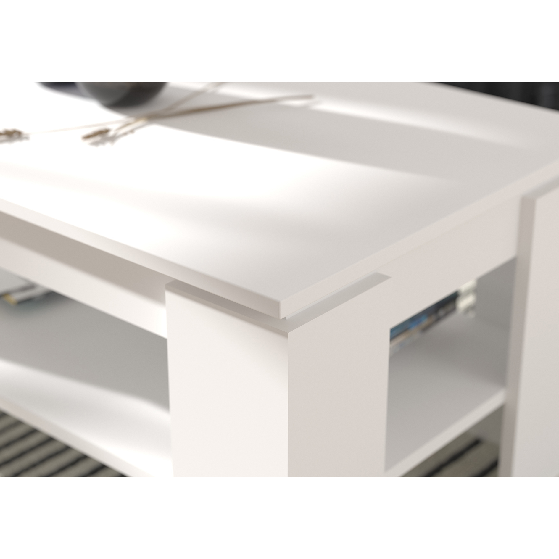 Couchtisch TITAN - weiß - 100 cm breit