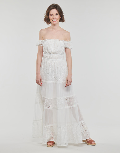 Guess - ZENA LONG DRESS - Blanc