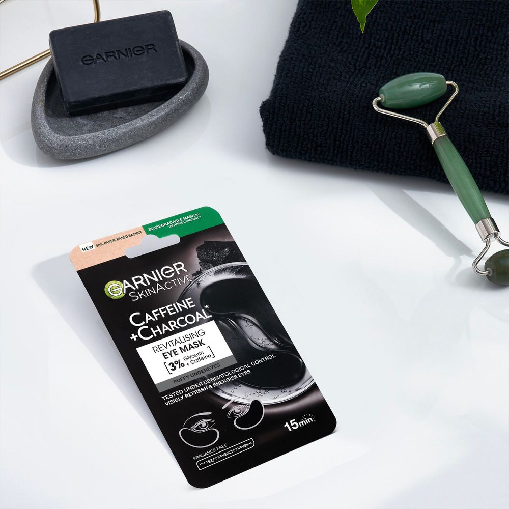 Garnier Skinactive Eye Mask Caffeine  Charcoal - 5 g