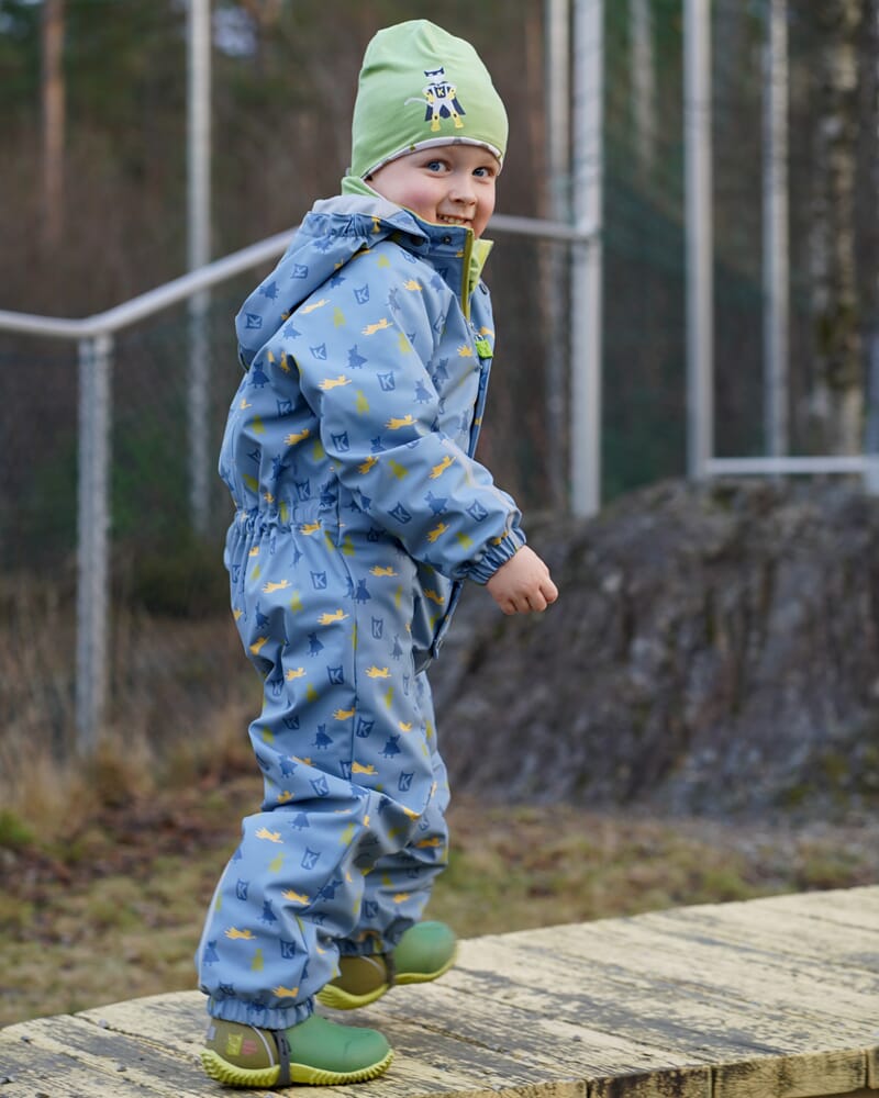 Heilårsregndress Hagl mjuk blå - Kattnakken - Rumpetroll
