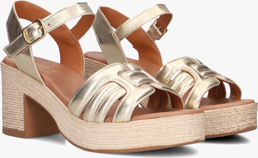 goudkleurig notre-v sandalen met hak as-2000