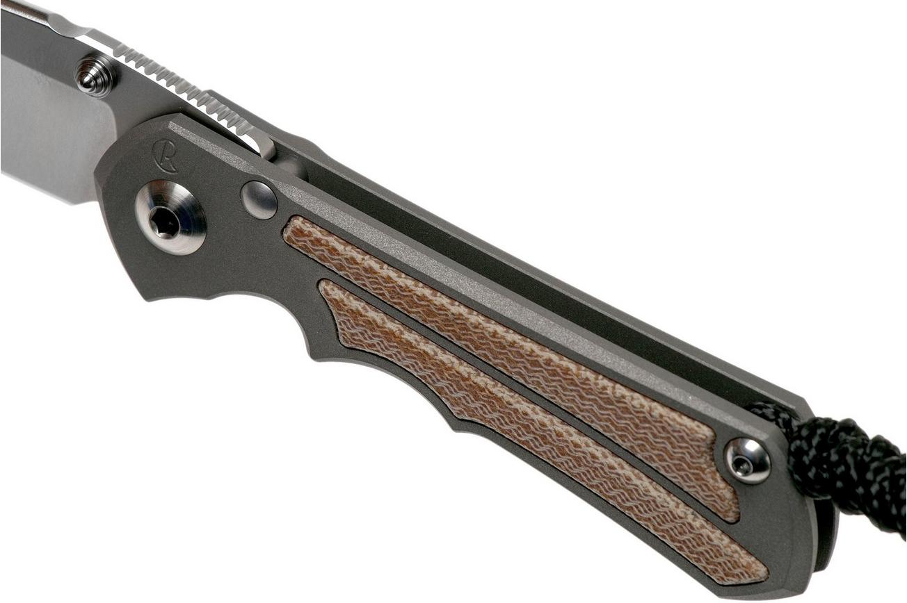 Chris Reeve Small Inkosi Tanto Natural Micarta Inlays SIN-1046 zakmes