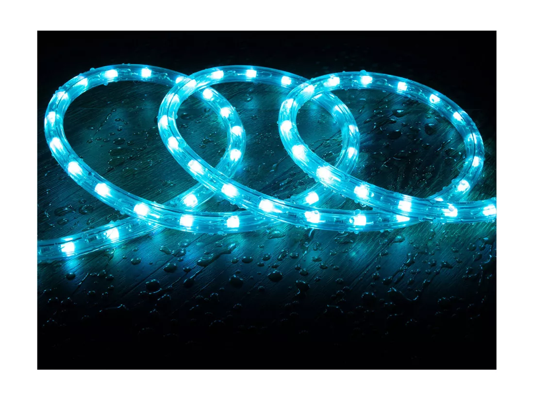 Gaine LED Ronde 220V AC 36 LED/m RGB IP65 Coupe tous les 100 cm sur Mesure RGB 1 m