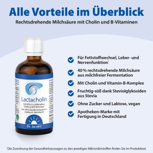 Dr. Jacob's LactaCholin Milchsäure-Konzentrat, 100 ml