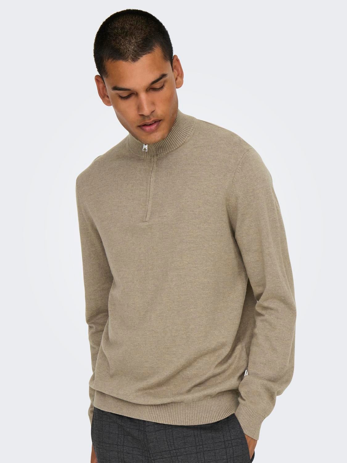 ONSLOUI Pullover Desert Taupe