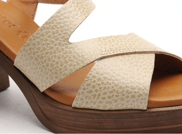 Eva frutos nu pieds talons femme 3672 beige