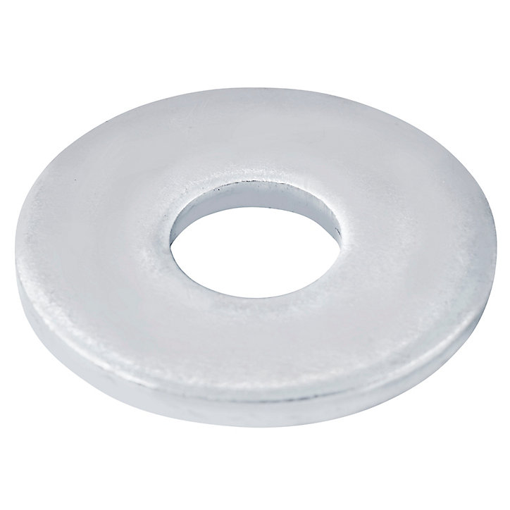 Rondelles plates larges en acier au carbone ø 6mm - 10 pièces