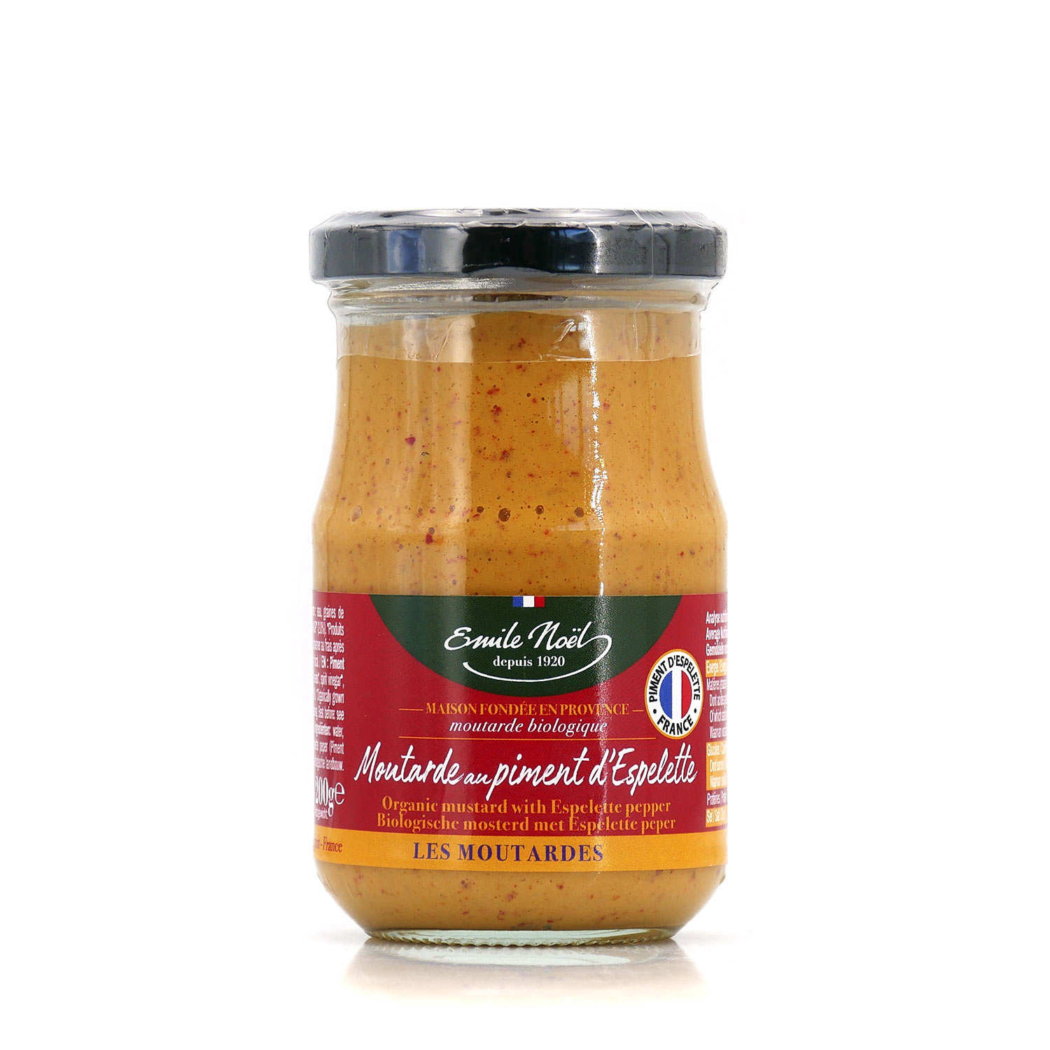 Moutarde bio au piment d'Espelette - Emile Noel