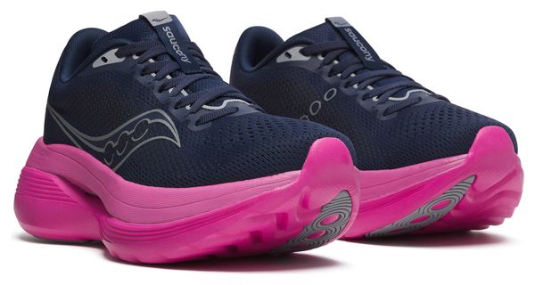 Chaussures Running Saucony Endorphin Trainer Bleu/Rose Femme