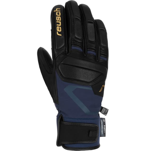Gant de ski REUSCH PRO RC BLACK/DRESS BLUE/GOLD